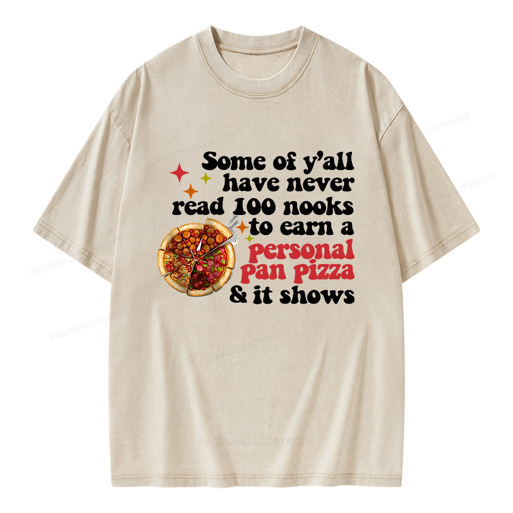 Pagewings Some of Y’all Never Read 100 Books Unisex Washed T-shirt