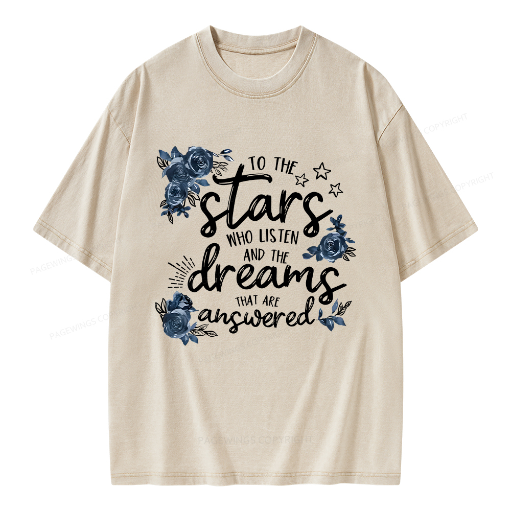 Pagewings To The Stars Unisex Washed T-shirt