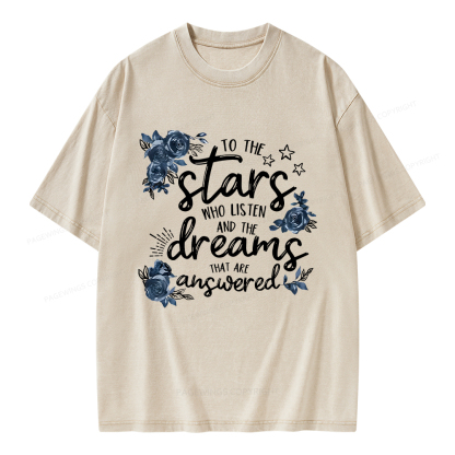 Pagewings To The Stars Unisex Washed T-shirt