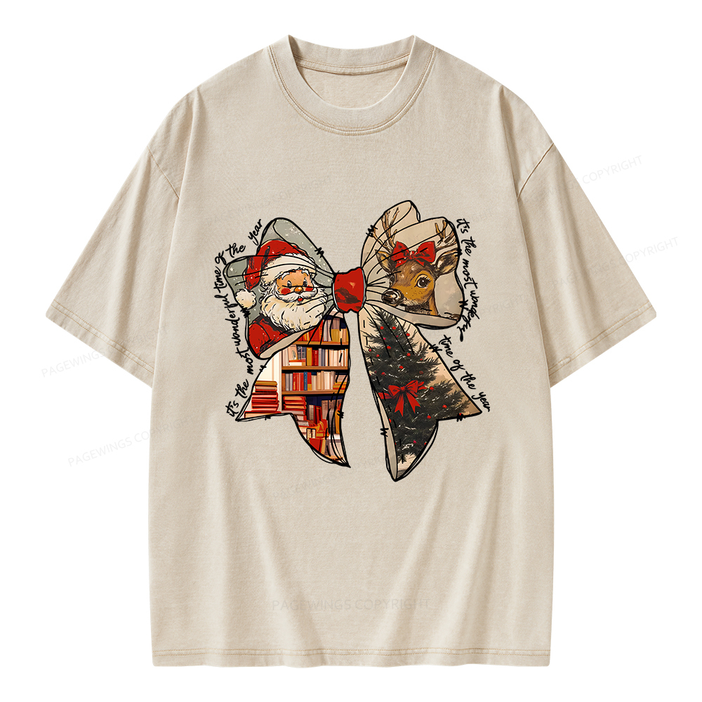 Pagewings It's The Most Wonderful Time Of The Year Unisex Washed T-shirt