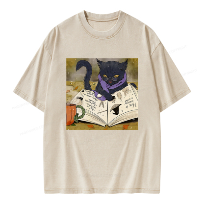 Pagewings Magic Book Lover Unisex Washed T-shirt