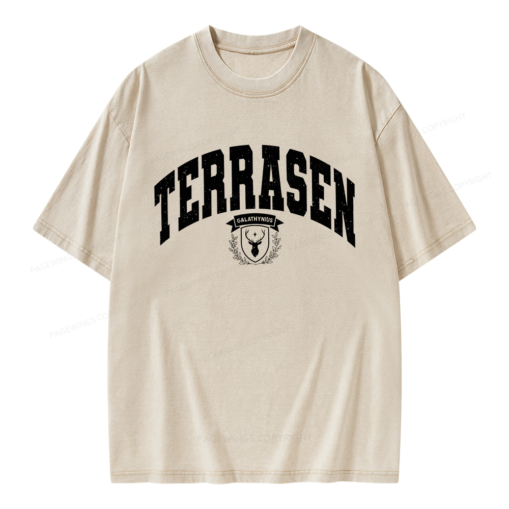 Pagewings Terrasen Unisex Washed T-shirt