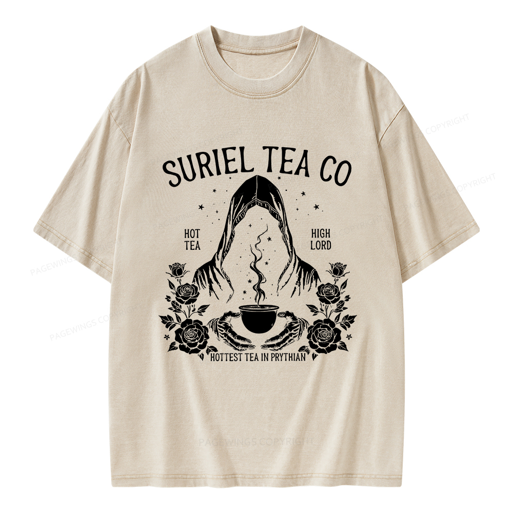 Pagewings Suriel Tea Co Unisex Washed T-shirt