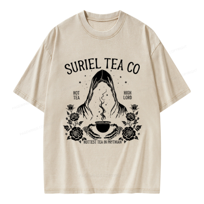 Pagewings Suriel Tea Co Unisex Washed T-shirt
