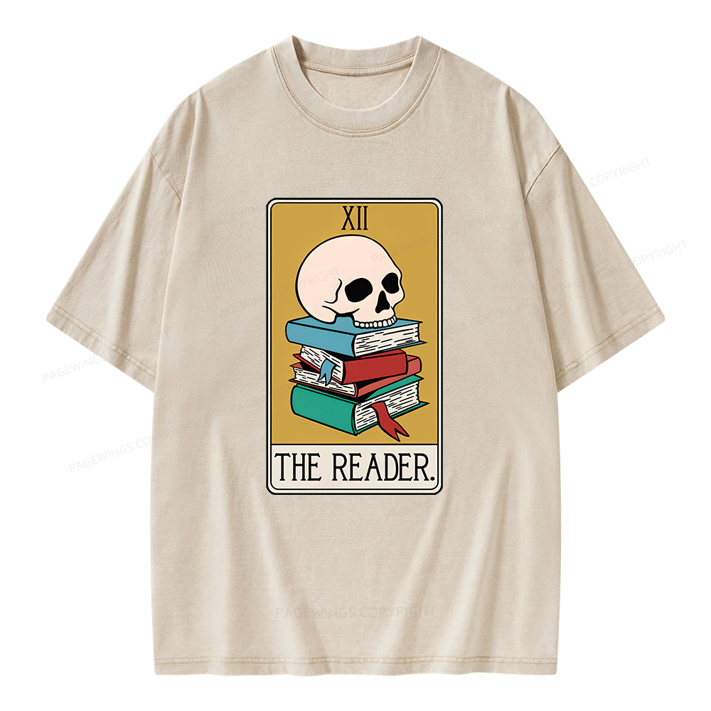 Pagewings Funny Tarot Shirt Tarot Card Funny Shirt Unisex Washed T-shirt