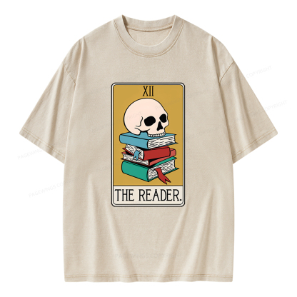 Pagewings Funny Tarot Shirt Tarot Card Funny Shirt Unisex Washed T-shirt