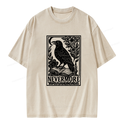 Pagewings Nevermore Unisex Washed T-shirt