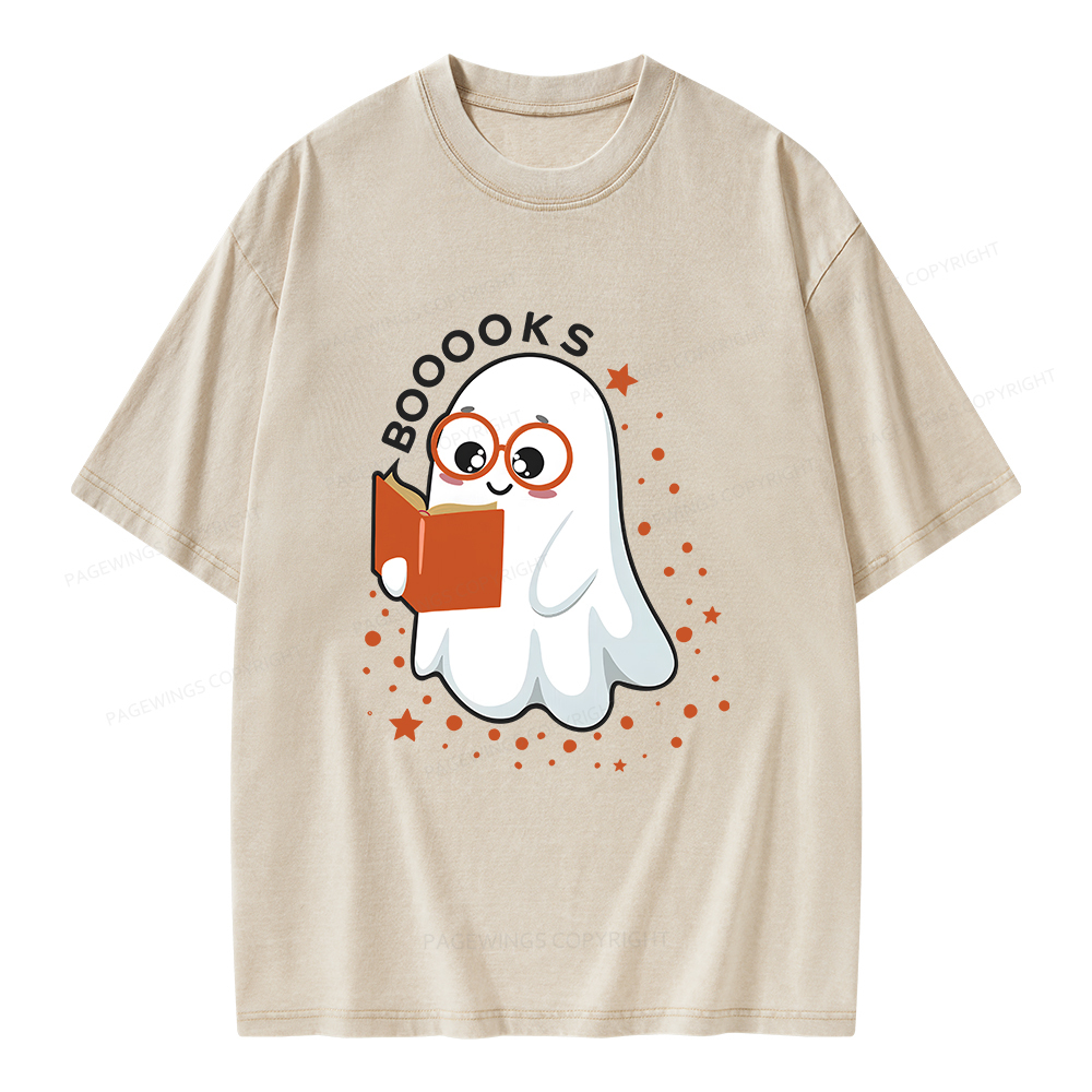 Pagewings Booooks Unisex Washed T-shirt