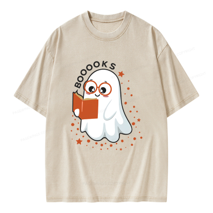 Pagewings Booooks Unisex Washed T-shirt