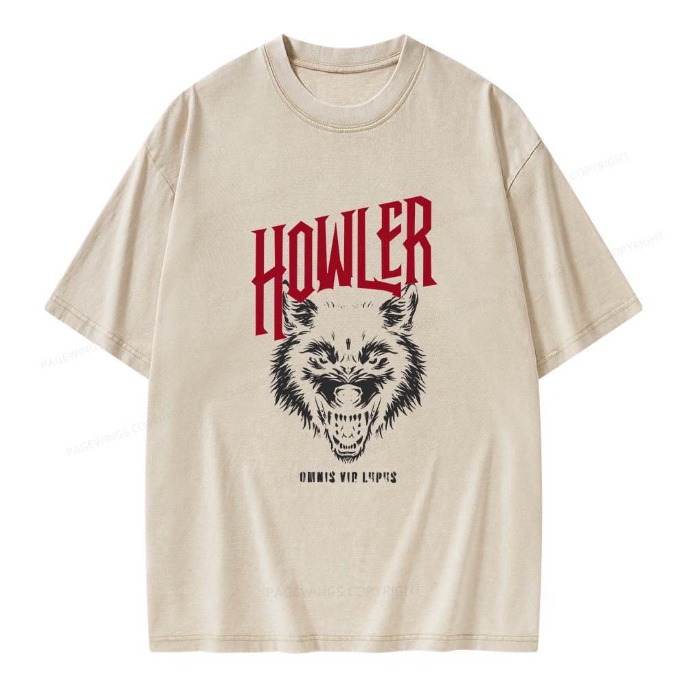 Pagewings Howler Unisex Washed T-shirt