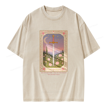 Pagewings You Do Not Fear Unisex Washed T-shirt