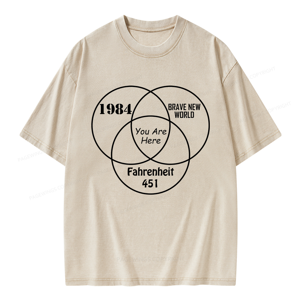 Pagewings I'm With The Banned Unisex Washed T-shirt