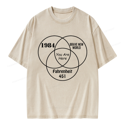 Pagewings I'm With The Banned Unisex Washed T-shirt