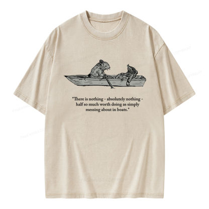 Pagewings There Is Nothing Unisex Washed T-shirt