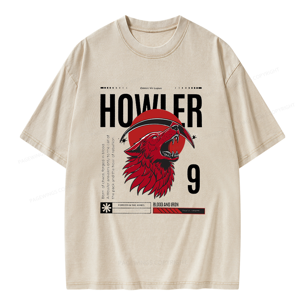 Pagewings Howler Unisex Washed T-shirt