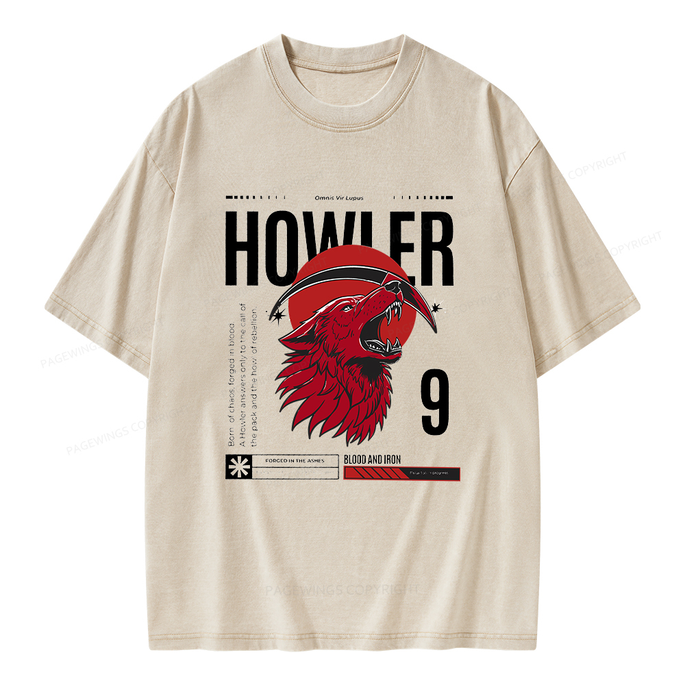 Pagewings Howler Unisex Washed T-shirt