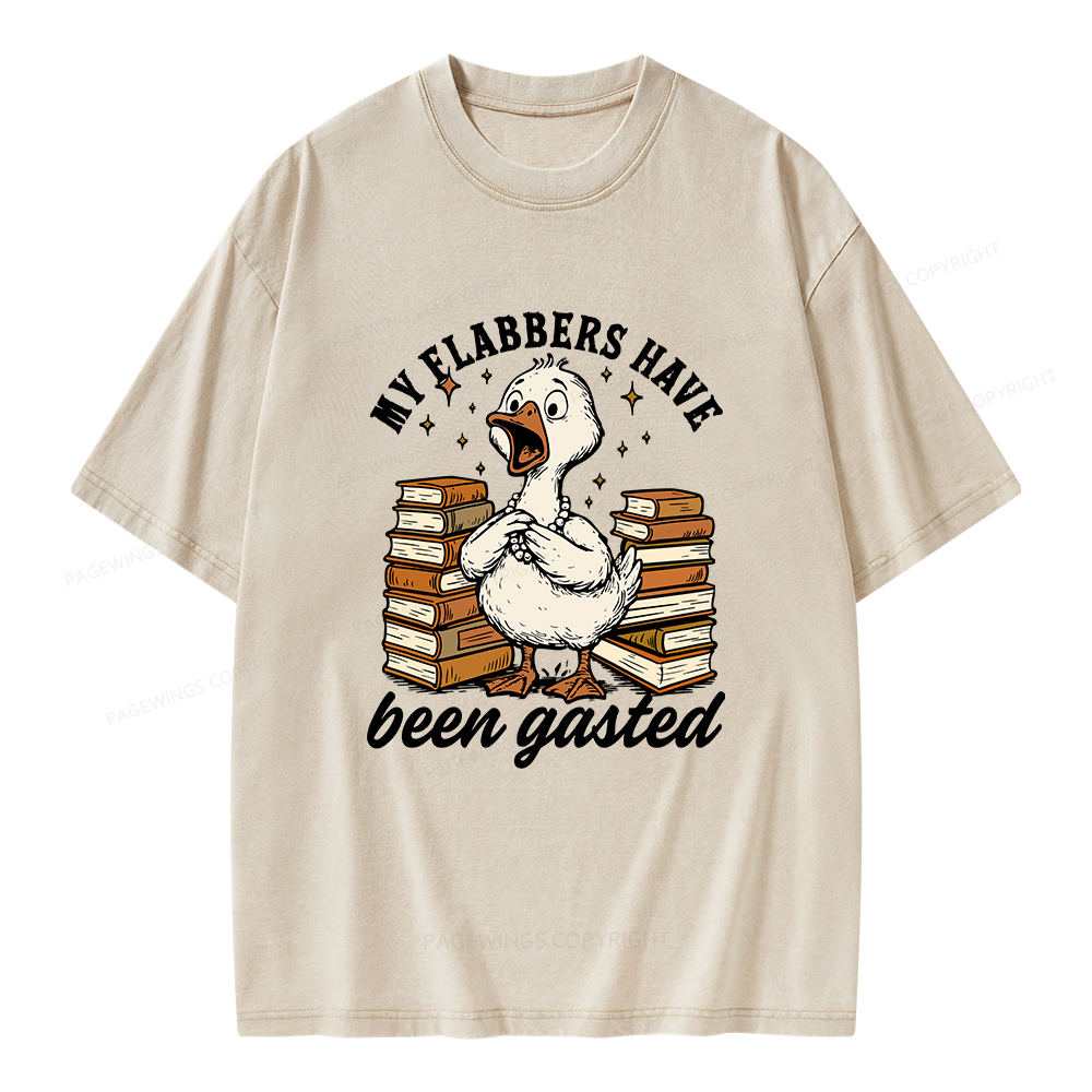 Pagewings My Flabbers Have Been Gasted Unisex Washed T-shirt