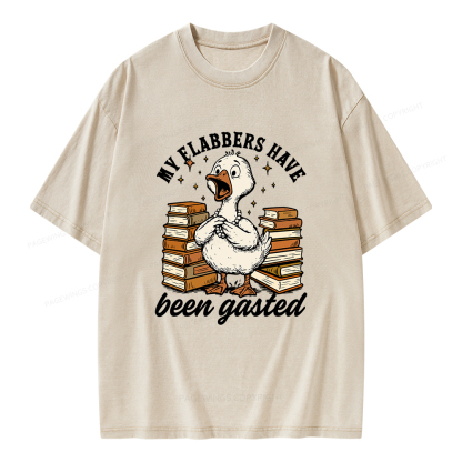 Pagewings My Flabbers Have Been Gasted Unisex Washed T-shirt