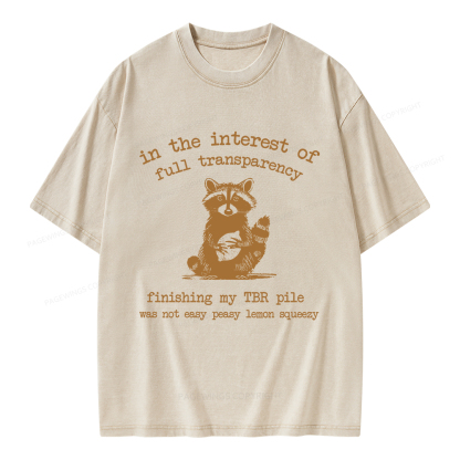 Pagewings Finishing My TBR Pile Was Not Easy Unisex Washed T-shirt