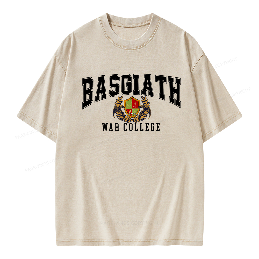 Pagewings Basgiat War Collage Unisex Washed T-shirt