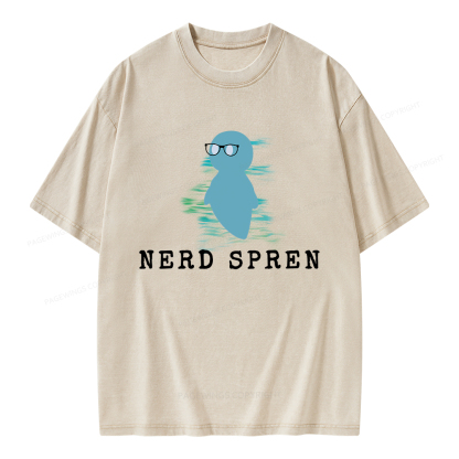 Pagewings Nerd Spren Unisex Washed T-shirt