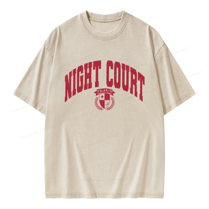 Pagewings The Night Court Unisex Washed T-shirt