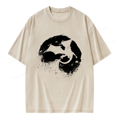 Pagewings Fantasy Book Dragon Unisex Washed T-shirt