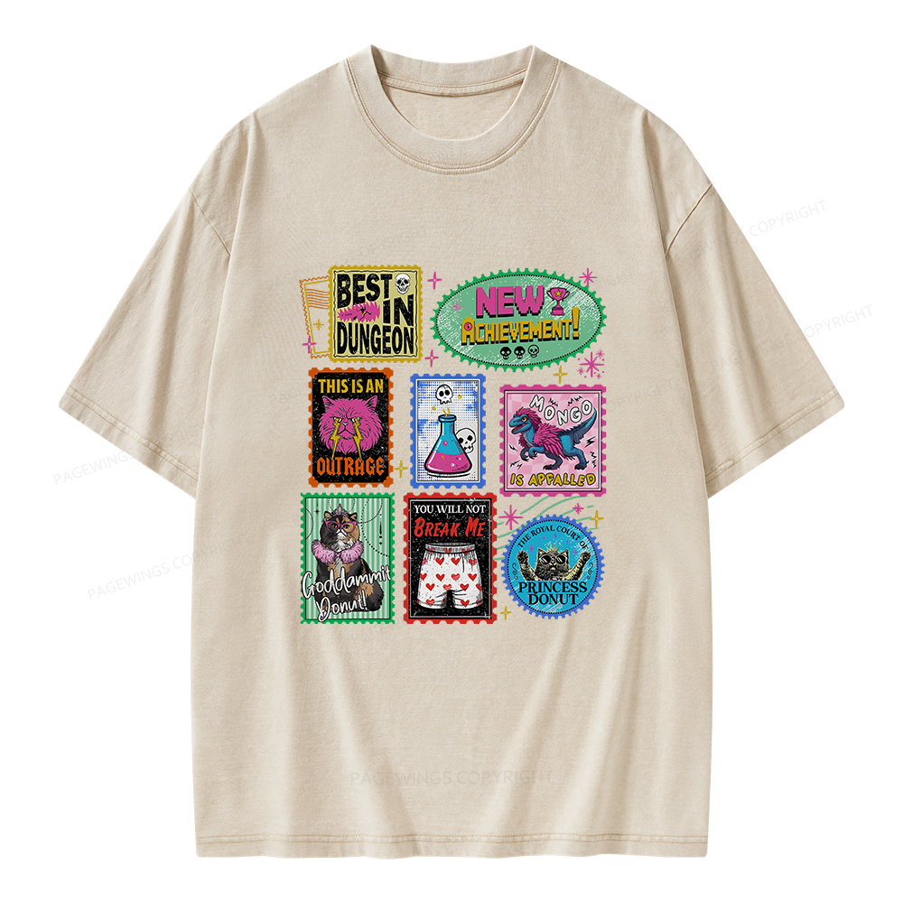 Pagewings New Achievement Unisex Washed T-shirt