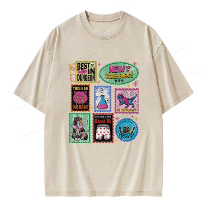 Pagewings New Achievement Unisex Washed T-shirt