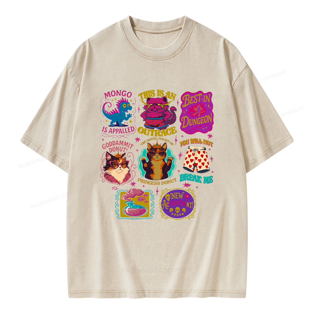 Pagewings This Is An Outrage Unisex Washed T-shirt