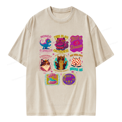 Pagewings This Is An Outrage Unisex Washed T-shirt