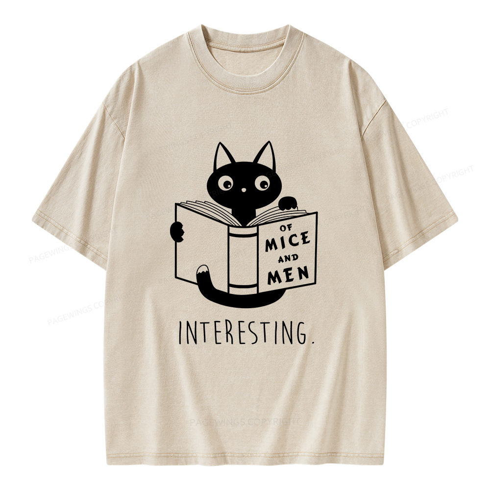 Pagewings Of Mice Unisex Washed T-shirt