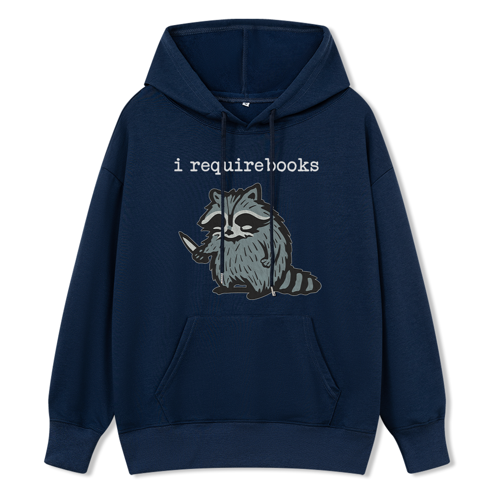 Pagewings I Require Books Unisex Classic Hoodie