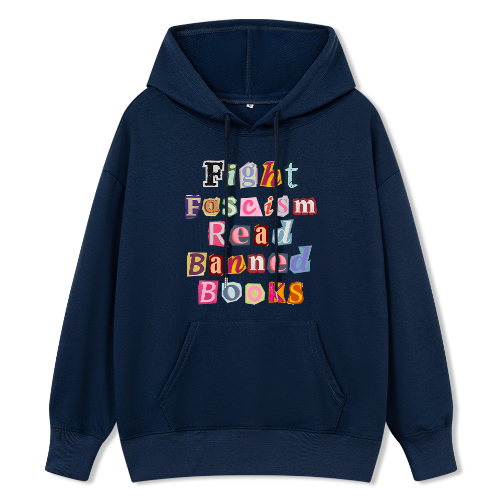 Pagewings Fight Fascism Read Books Unisex Classic Hoodie