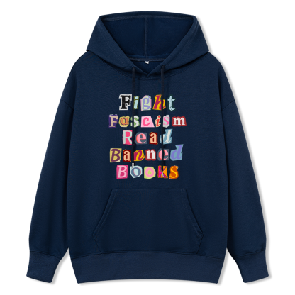 Pagewings Fight Fascism Read Books Unisex Classic Hoodie