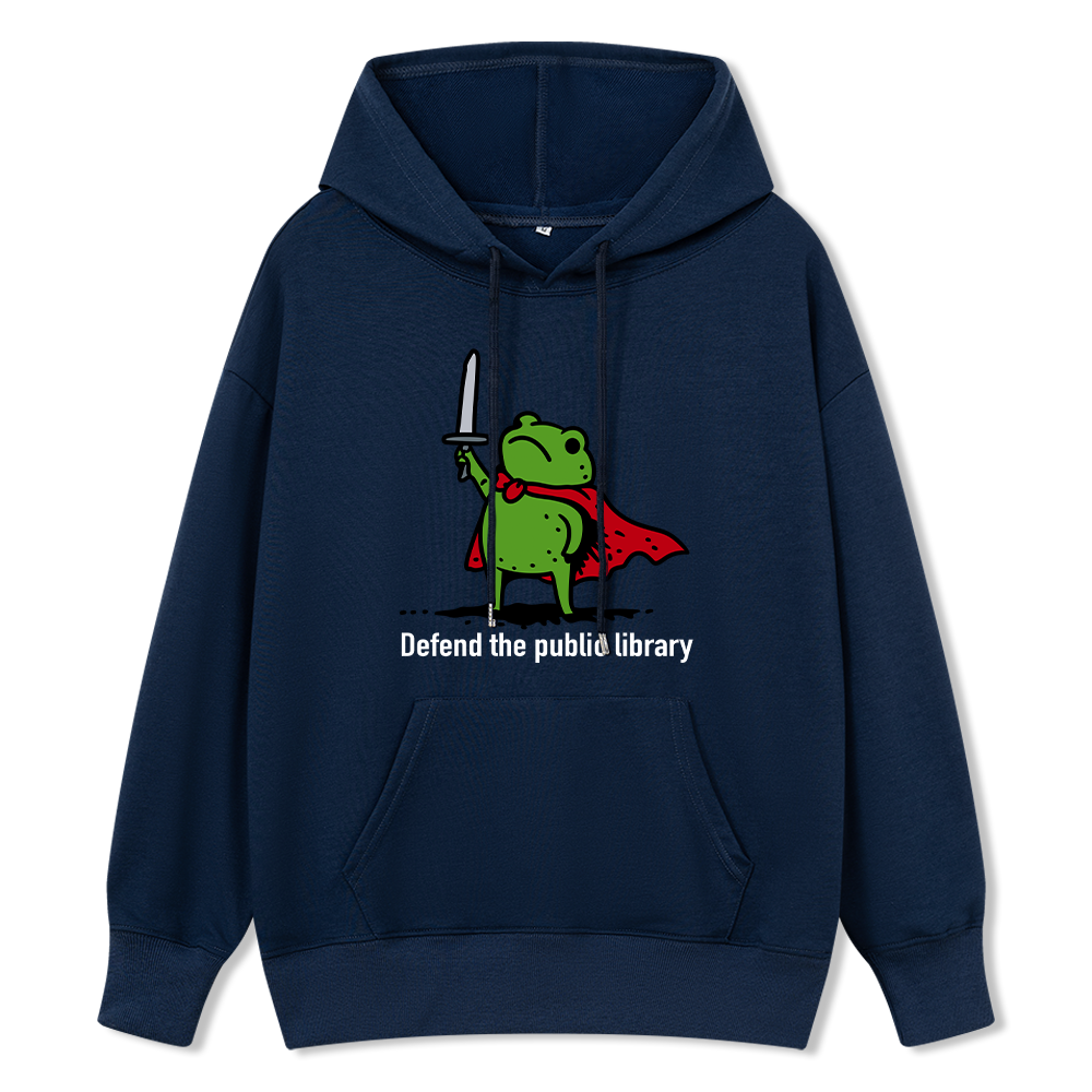 Pagewings Defend The Public Library Unisex Classic Hoodie