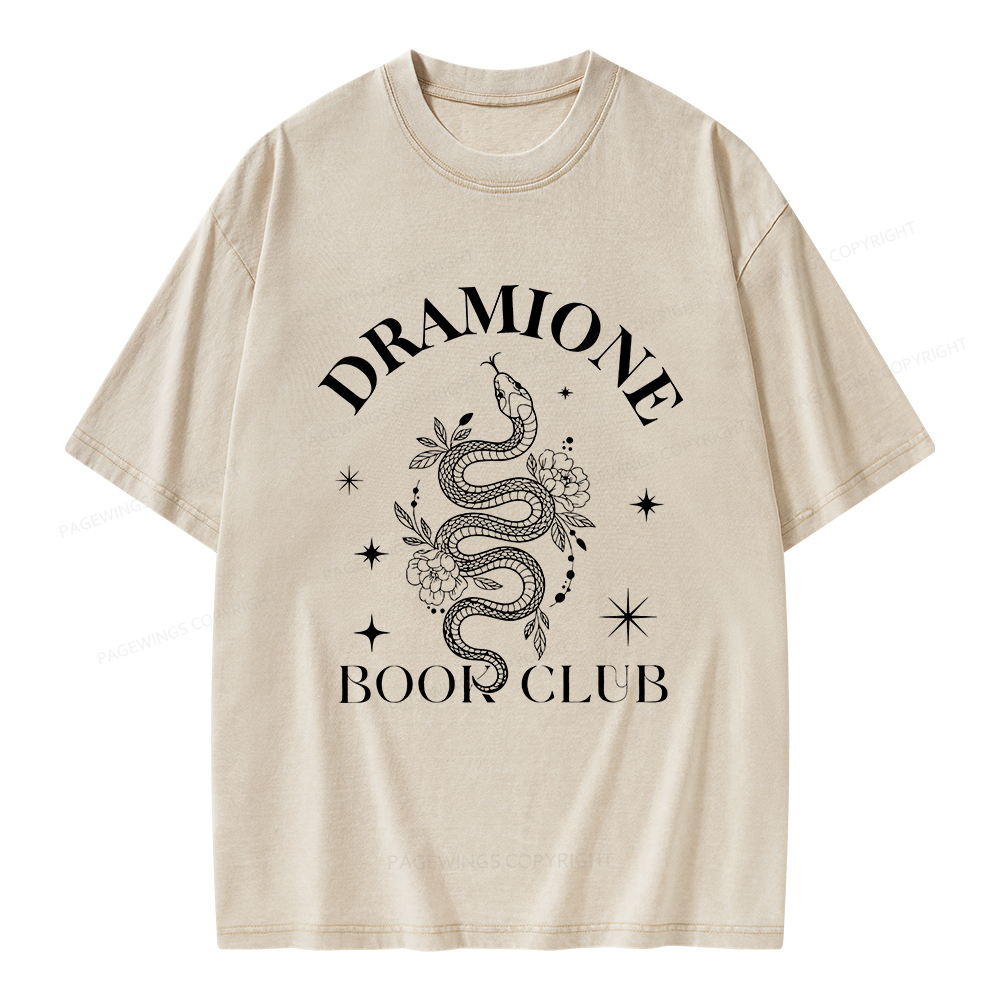 Pagewings Dramione Book Club Unisex Washed T-shirt