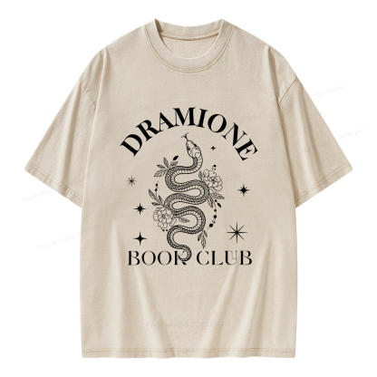 Pagewings Dramione Book Club Unisex Washed T-shirt