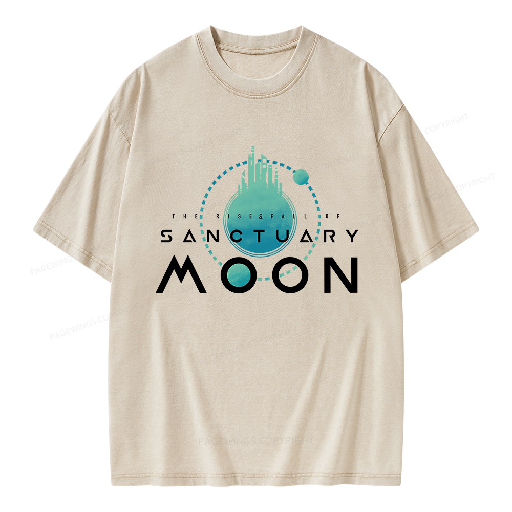 Pagewings Sanctuary Moon Unisex Washed T-shirt