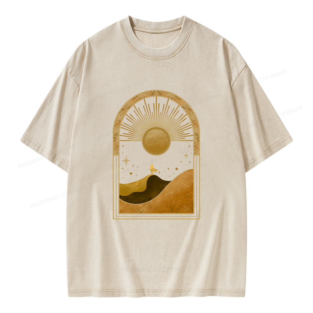 Pagewings Sci-Fi Lover Unisex Washed T-shirt