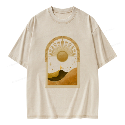 Pagewings Sci-Fi Lover Unisex Washed T-shirt
