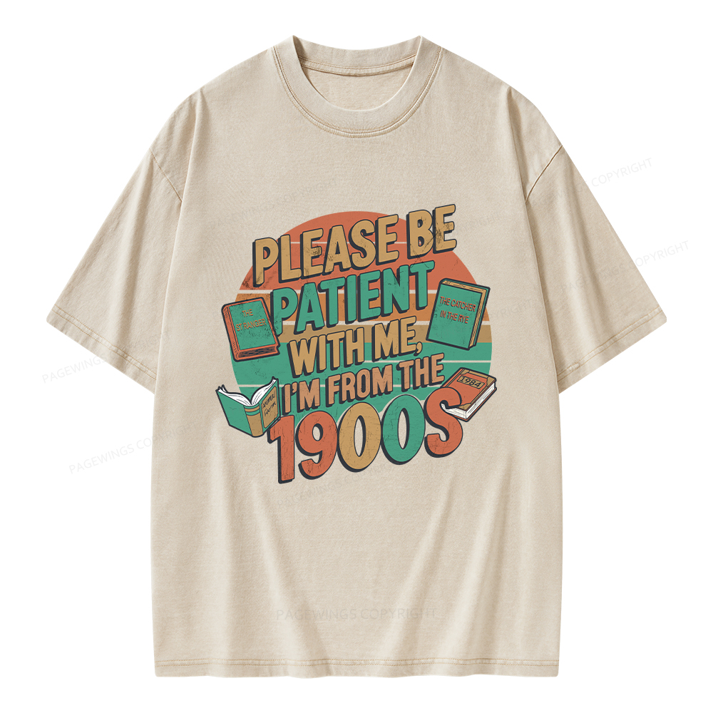 Pagewings Please Be Patient With Me Unisex Washed T-shirt