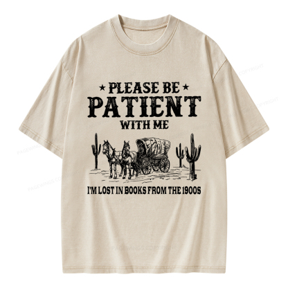 Pagewings I’m Lost In Books From The 1900s Unisex Washed T-shirt
