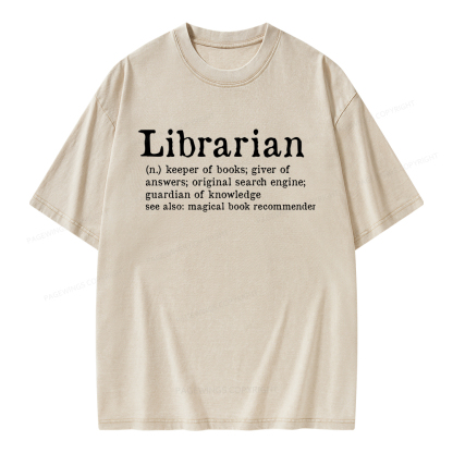 Pagewings Librarian Unisex Washed T-shirt