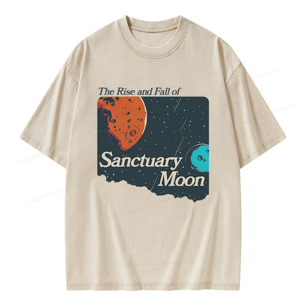Pagewings Sanctuary Moon Unisex Washed T-shirt