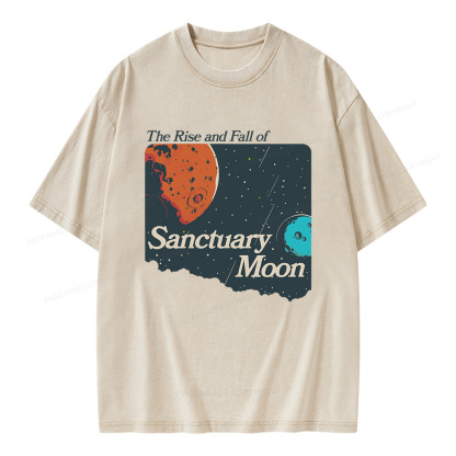 Pagewings Sanctuary Moon Unisex Washed T-shirt