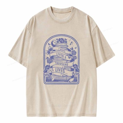 Pagewings Literature Shirt for Bibliophiles Unisex Washed T-shirt