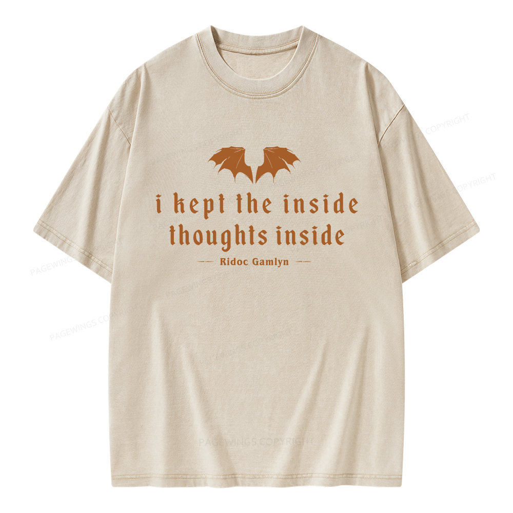 Pagewings Dragon Rider Bookish Unisex Washed T-shirt