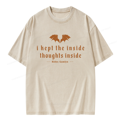 Pagewings Dragon Rider Bookish Unisex Washed T-shirt