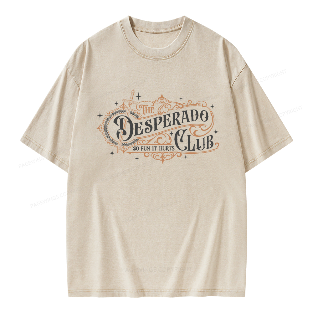 Pagewings The Desperado Club Unisex Washed T-shirt
